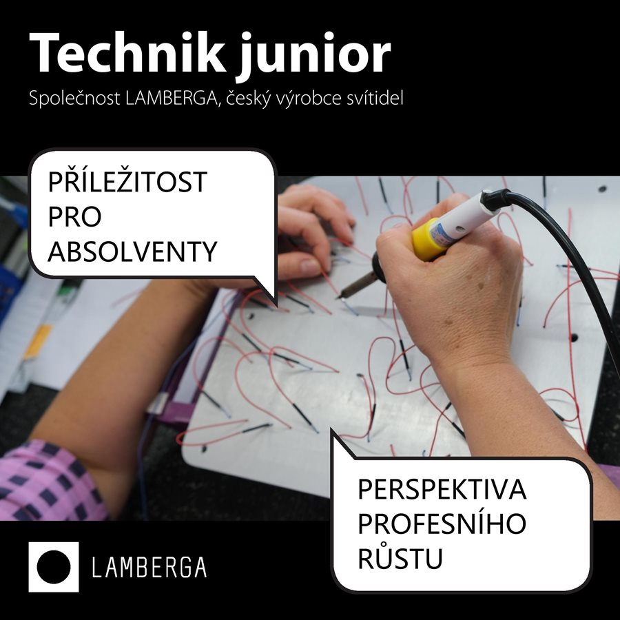 Nová pracovní pozice TECHNIK-JUNIOR